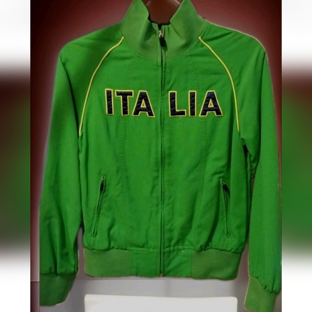 Miss Me Green Jacket with Yellow Accents